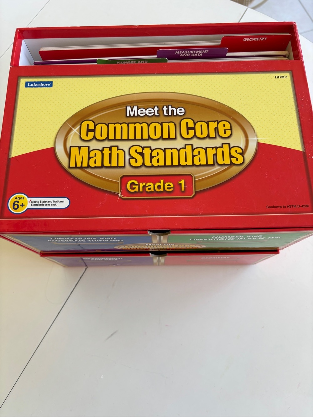 Grade 1 Common Core Math Standards Storage Box and materials - center games